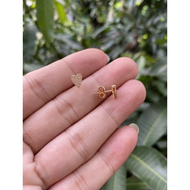 anting tusuk love permata full ayugold