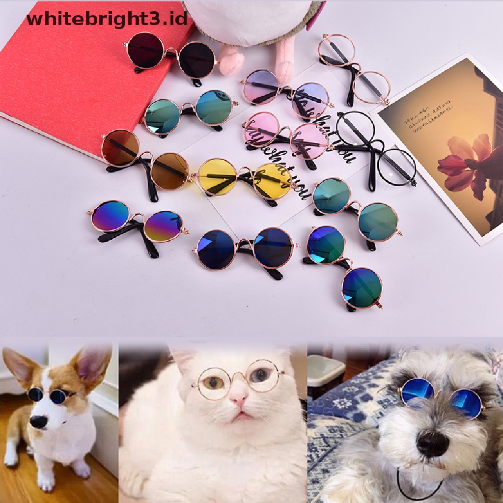 (whitebright3.id) Kacamata Anjing / Kucing Peliharaan Untuk Properti Foto