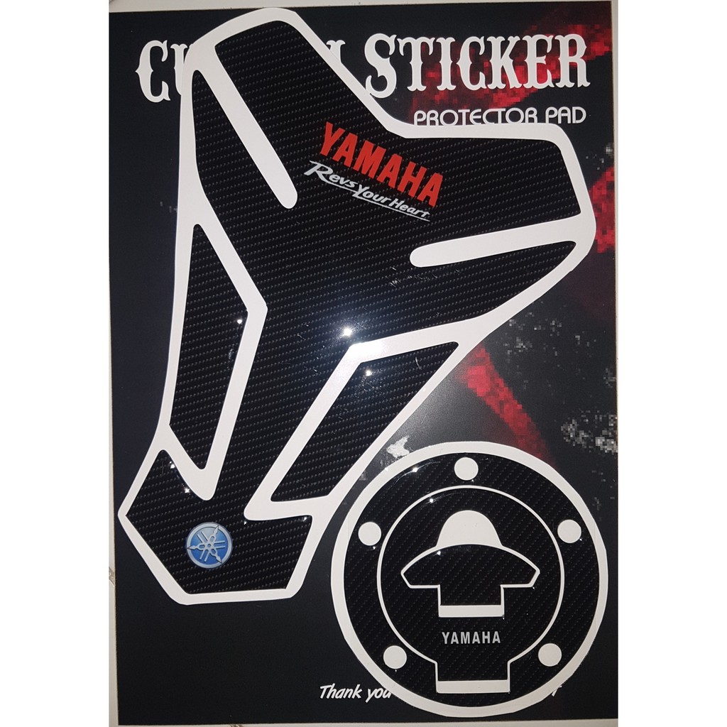 tankpad fuelpad yamaha vixion r15v2 old timbul carbon