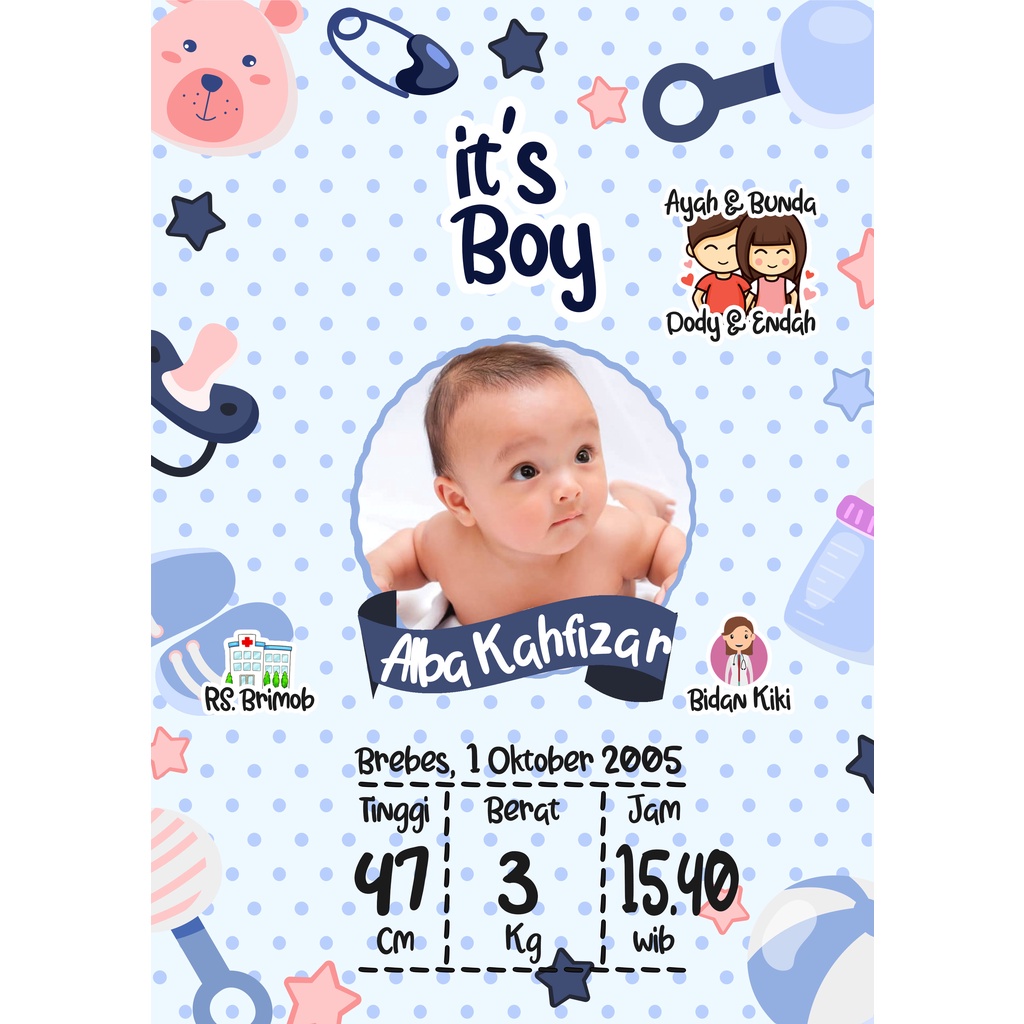 MILIKI DESAIN BIODATA BAYI HARGA TERJANGKAU BANYAK PILIHAN BIODATA ANAK BIODATA KELAHIRAN-17