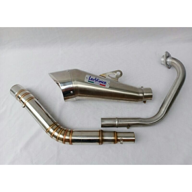 KNALPOT RACING LEOVINCE STAINLES UNTUK MOTOR R15 V3