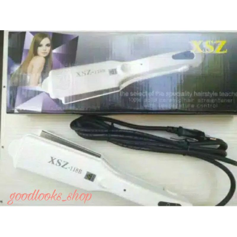 XSZ Hair Straightner 118 B White/ Catokan Pelurus Rambut
