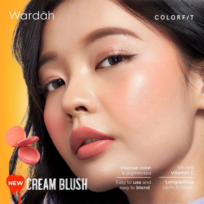 Wardah Colorfit Cream Blush 3gr - Blush On Cream Wardah