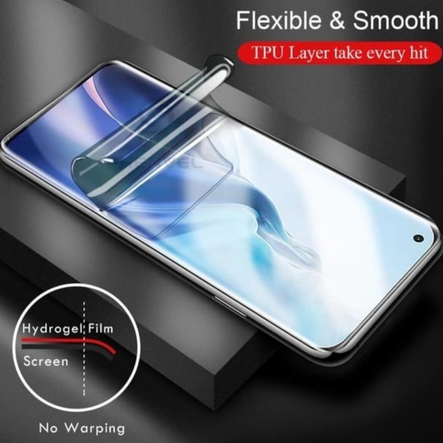 XIAOMI Mi 11 Mi 11 LITE Mi 11 ULTRA ANTI GORES HYDROGEL DEPAN CLEAR BENING FRONT SCREEN PROTECTOR JELL PELINDUNG LAYAR FULL SCREEN