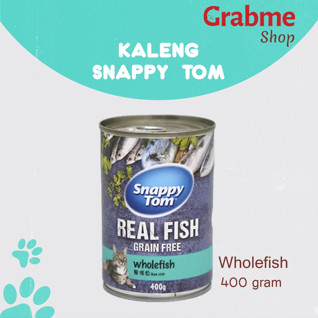 Makanan Kucing kaleng Snappy Tom 400g All Varian 1dus isi 12 pcs (Ekspedisi)