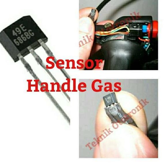 Restock Sensor Handle gas Sepeda listrik 49e hall sensor original