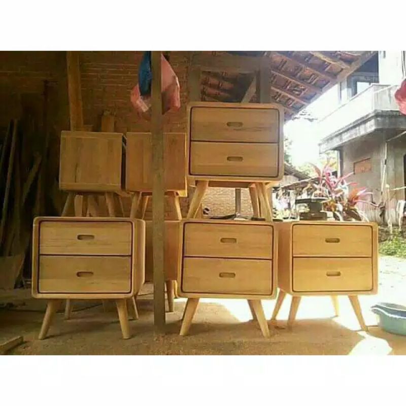 Nakas minimalis laci jati jepara