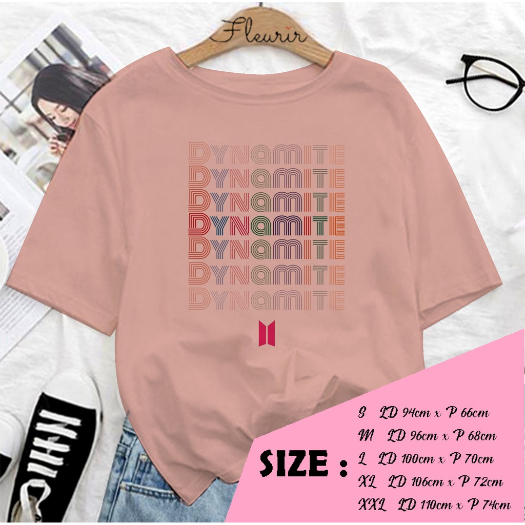 FLEURIR - KAOS  DYNAMITE DEWASA LENGAN PENDEK TEE UNISEX WANITA