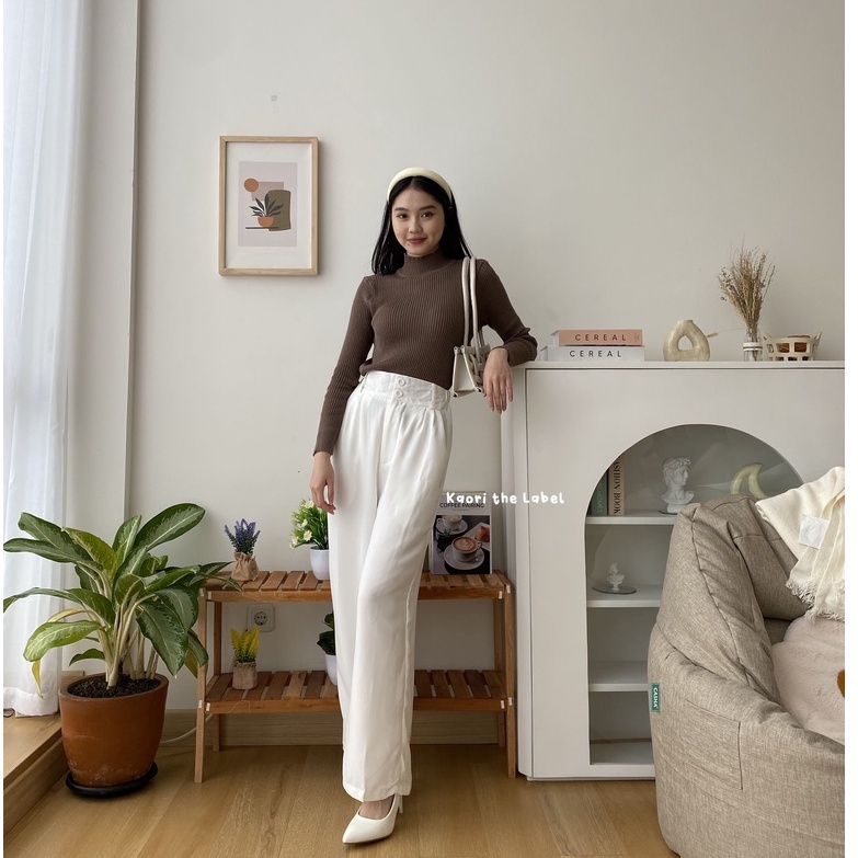 Sherry Turle Neck Knit Top - Turtle Neck Rajut Wanita