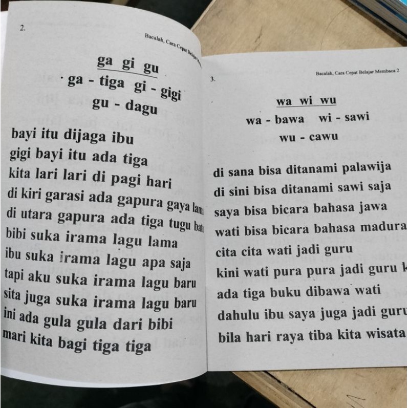 BUKU  PAKET ISI 3 BUKU BACALAH 1,2, DAN3