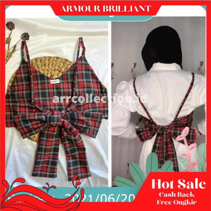BELLA VEST // TALI PITA BELAKANG //  TANGTOP/ BISA COD
