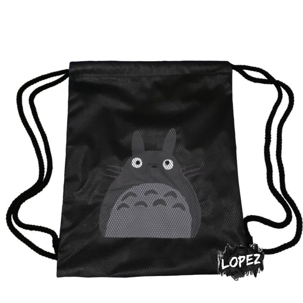 Tas Jaring My Neighbor Totoro / Tas Ransel Giant Rabbit Studio Ghibli / Drawstringbag Totoro Lopez