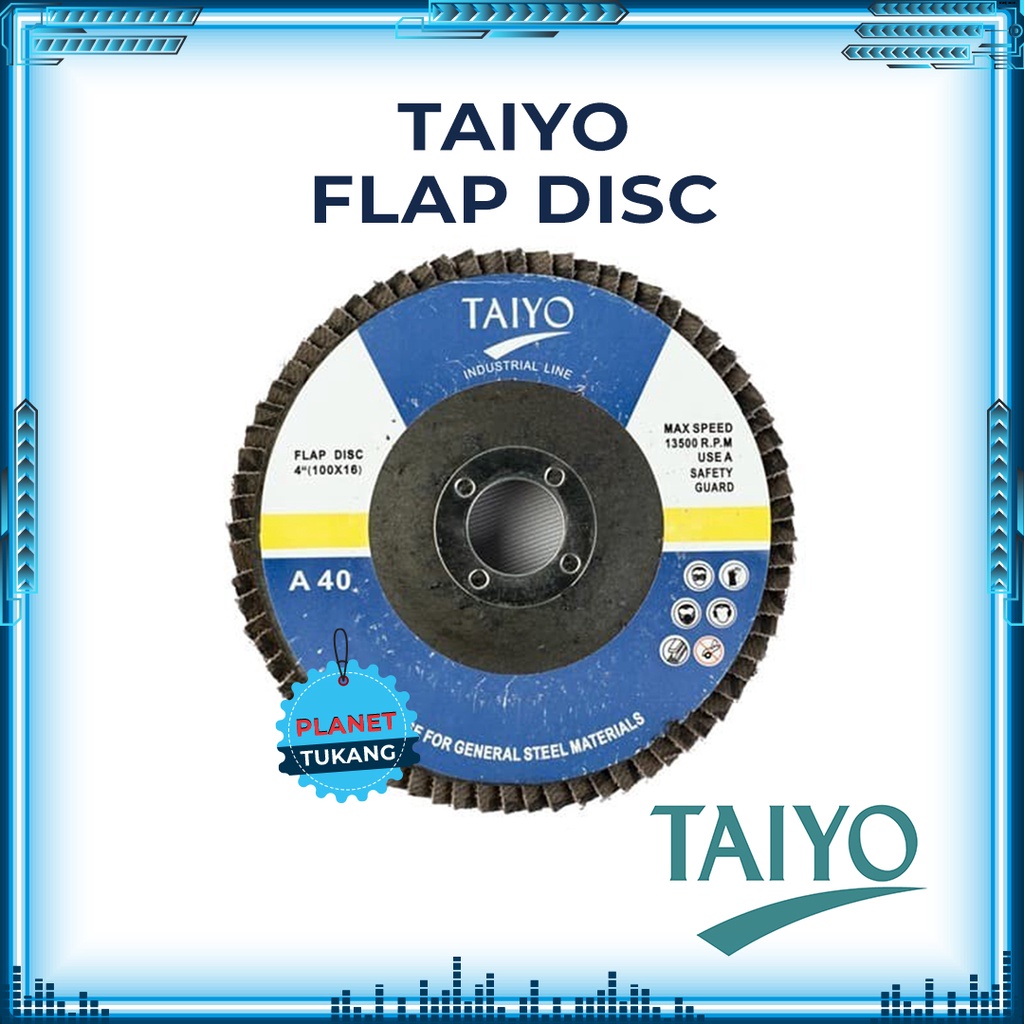 Amplas Susun Gerinda 4” TAIYO  Flap Disc 4 Inch