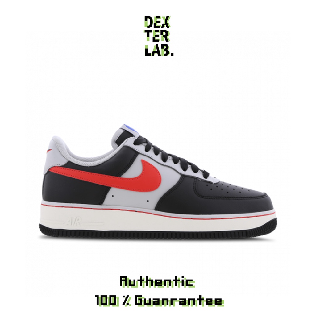 NIKE Air Force 1 '07 LV8 "NBA 75th Anniversary" Black Chile Red Grey