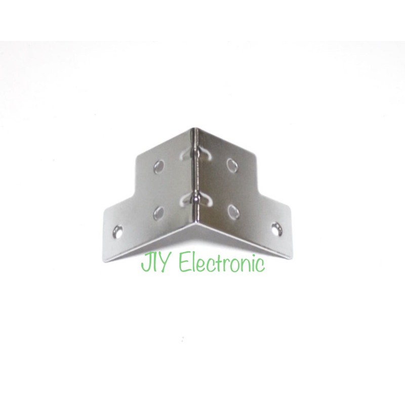 Siku L 3 Lubang / Siku Pojok Hardcase Mixer Keyboard Power Sound Besi Silver / Hitam