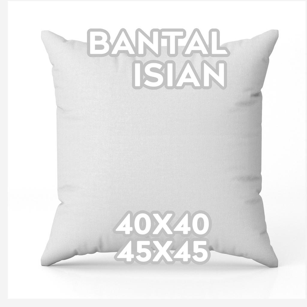 Isian Bantal Sofa 40x40 cm dan 45x45 cm Bahan Spunbond Putih Polos - Pusat Kado Murah