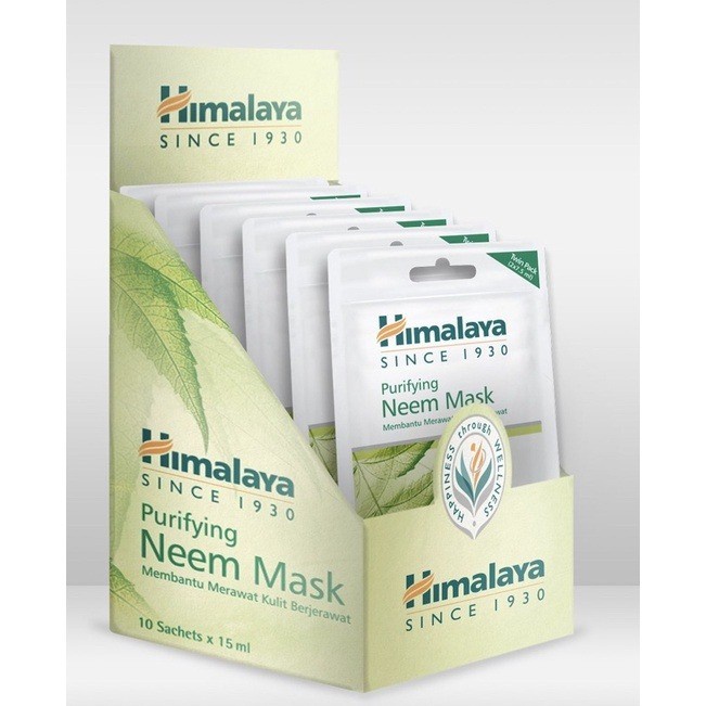 HIMALAYA PURIFYING NEEM MASK 2X8 ML - SACHET NEEM MASK BPOM