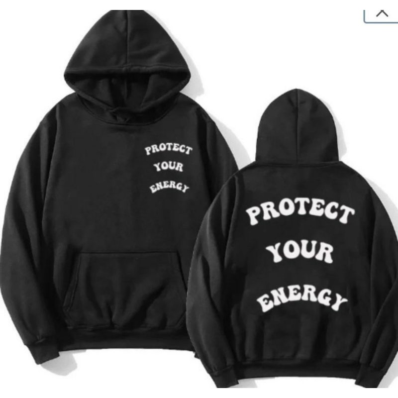 Jaket Hoodie Jumper Kasual PROTECT YOUR ENERGY