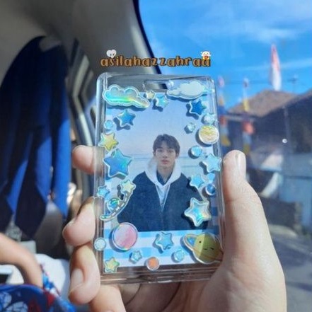 Acrylic deco holo toploader deco id holder deco