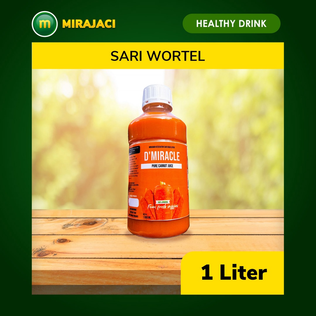 

sari buah d'miracle/sari buah wortel/pure carrot juice Bandung