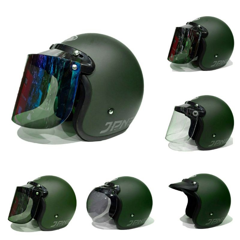 Helm Jpn Hijau Army Dof