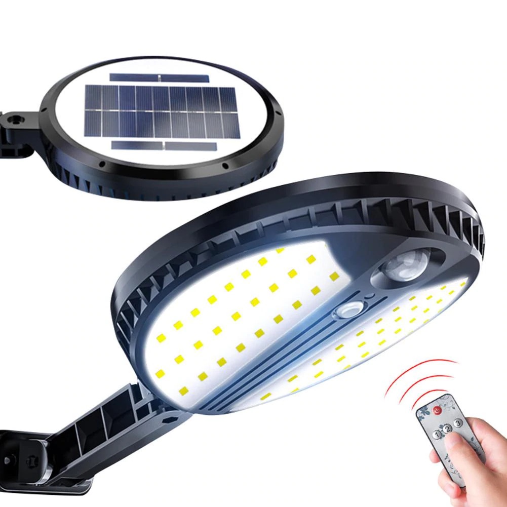 Lampu Solar Panel Sensor Gerak PIR Outdoor Waterproof 70 LED with Remote Control - 8870