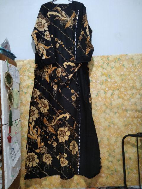 Gamis Cardy Batik - Gamis Sogan