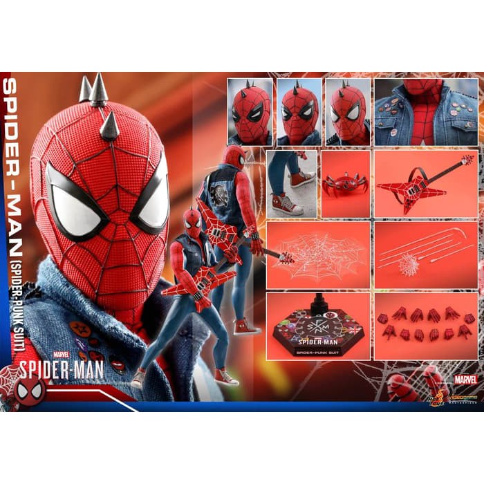 Hot Toys VGM 32 Marvel Spiderman Spiderman Spider Punk Suit Game