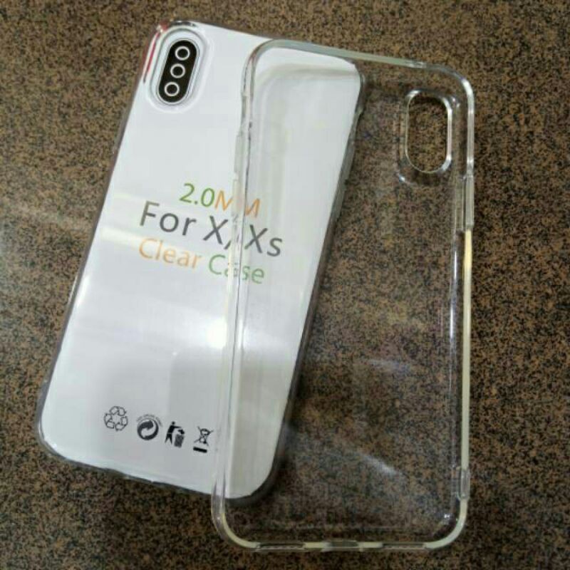 IPHONE X XS SILIKON BENING TRANSPARAN CASING SOFTCASE BAHAN TEBAL