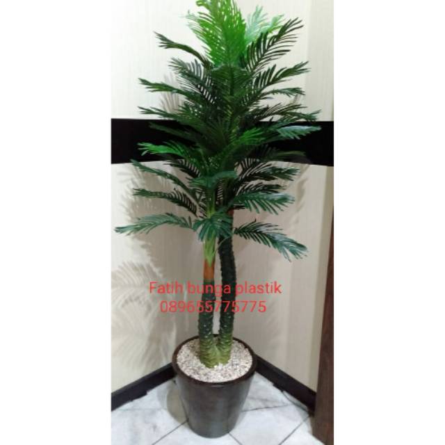 POHON PALEM ARTIFICIAL  TINGGI 2M COCOK JADI TANAMAN HIAS