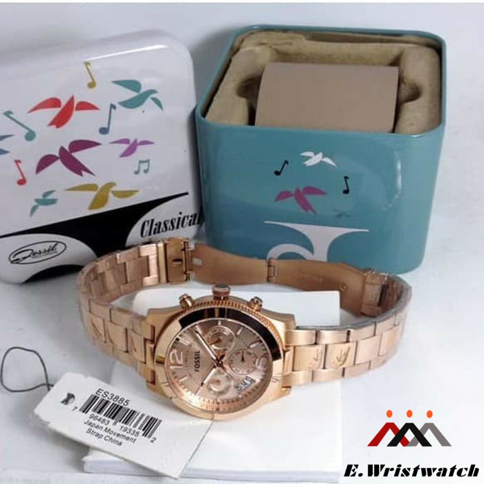 JAM TANGAN FOSSIL WANITA ES3885 ORI FOSSIL WATCH ES 3885 ORIGINAL COD