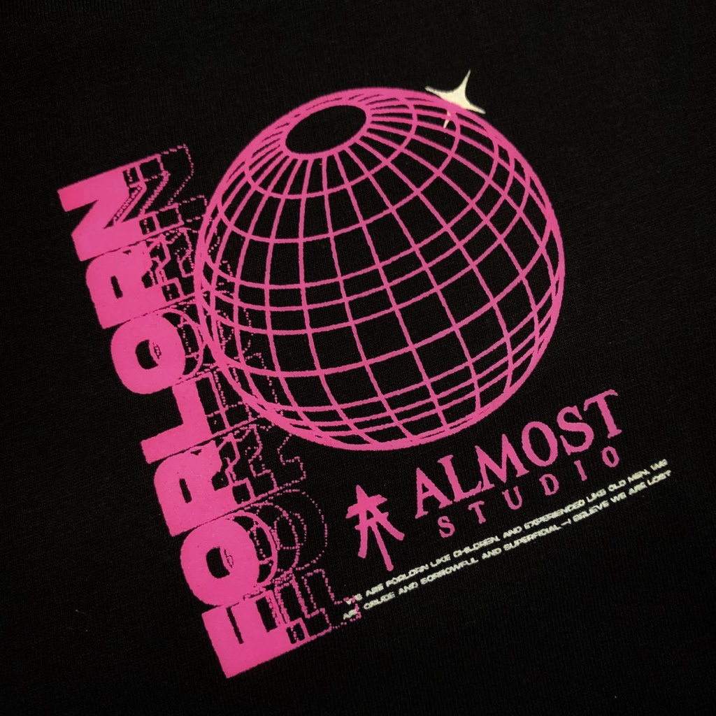 Almost Studio - T-Shirt - Forlorn - Black