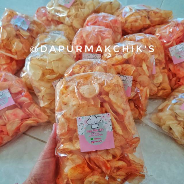 

Keripik singkong renyah rasa gurih,pedas,balado