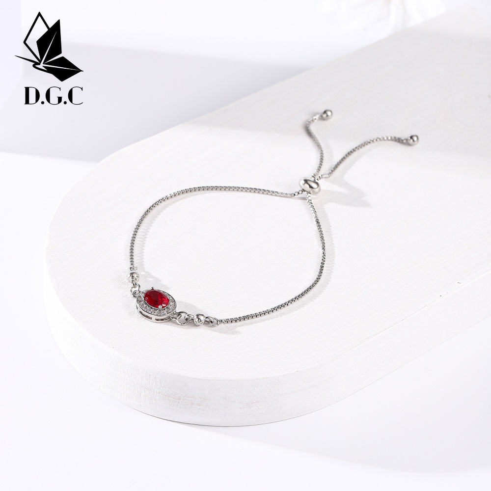 ✅✨D.G.C✨ COD Gelang Titanium Anti Karat Mewah Perak Korean Style Wanita D331