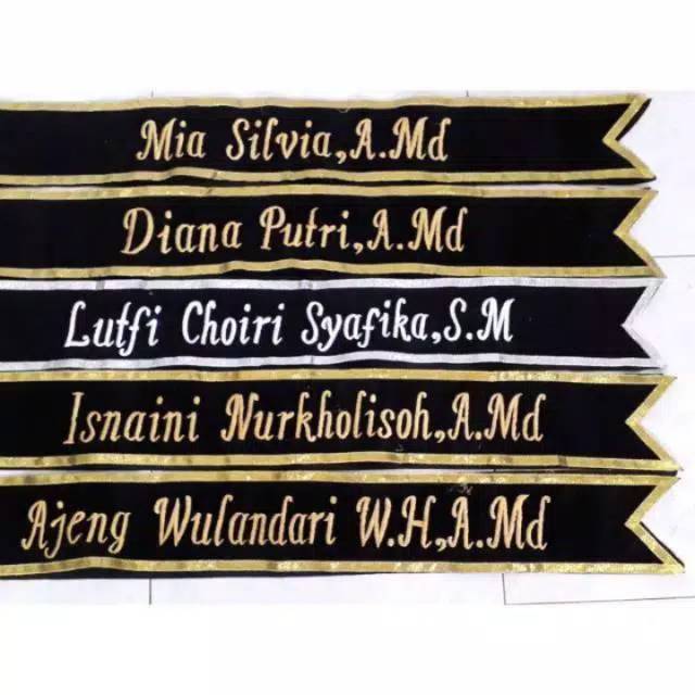 SELEMPANG/SELENDANG WISUDA BLUDRU BORDIR