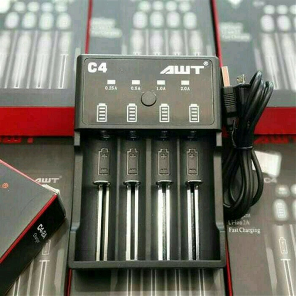 Jual  AUTHENTIC AWT C4 2A 4USB CHARGER AWT ORIGINAL  Diskon