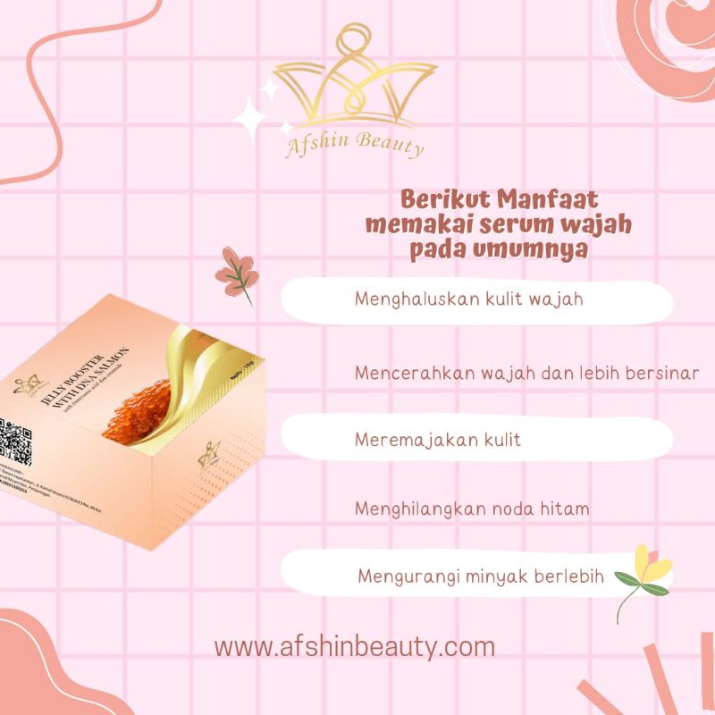 GROSIR DNA SALMON AFSHIN BEAUTY (FREE GIVE)  BAGUS UNTUK WAJAH INGIN CEPAT GLOWING MAKSIMAL 100% ORIGINAL ! TERLARIS.