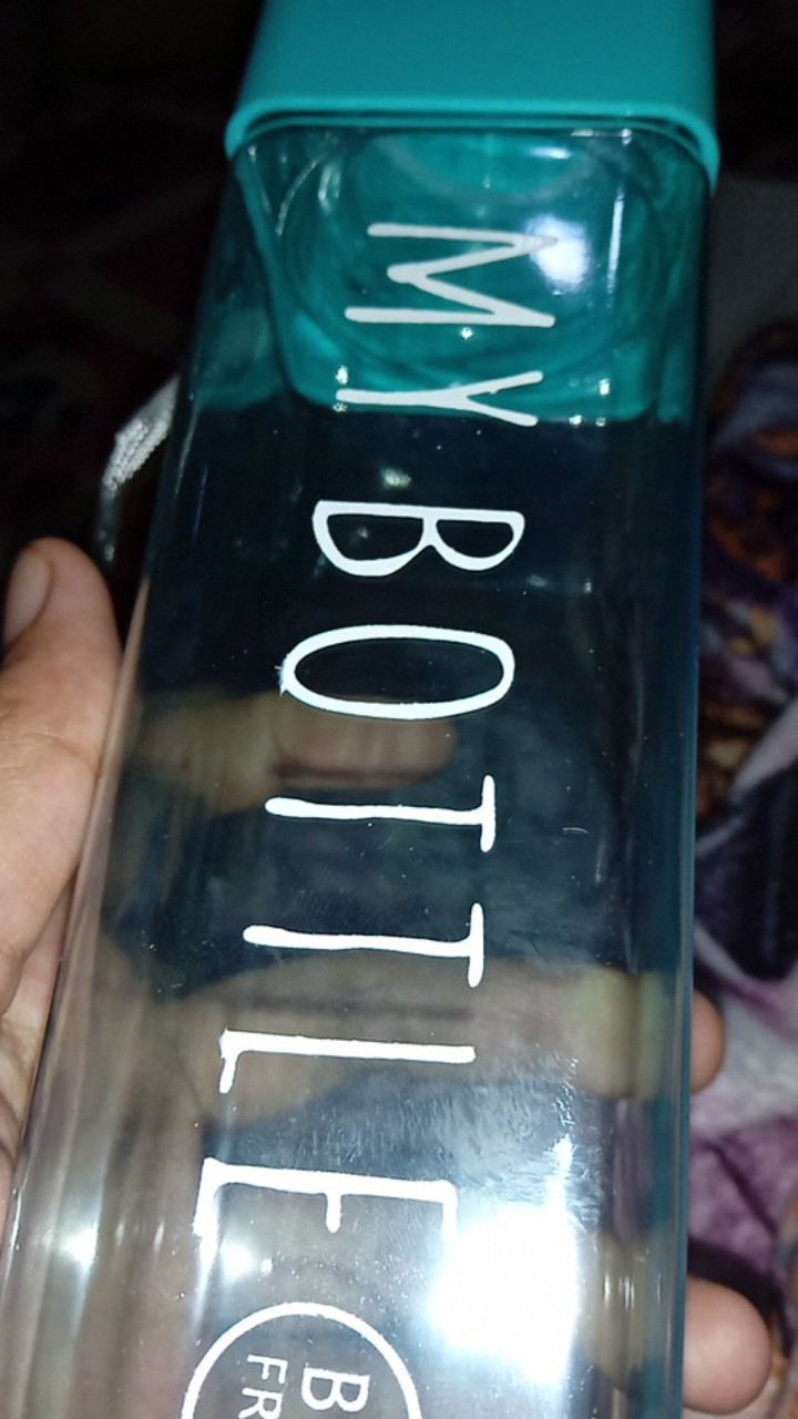 My Bottle Kotak Warna Bening Botol Minum 500ml