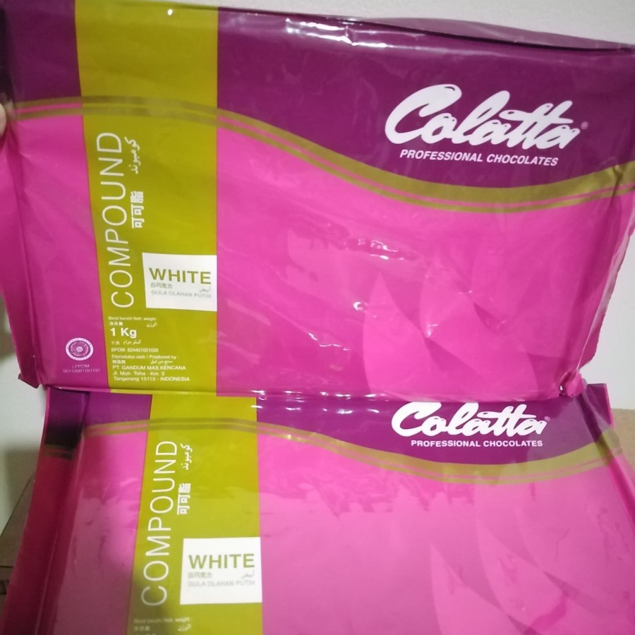 

Colatta Cokelat Coklat Putih White Chocolate Compound Coklat Cokelat Masak Blok 1Kg