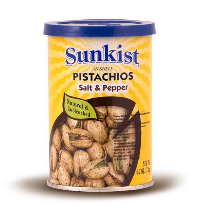 

Sunkist Salt & Pepper Pistachios 120 gr
