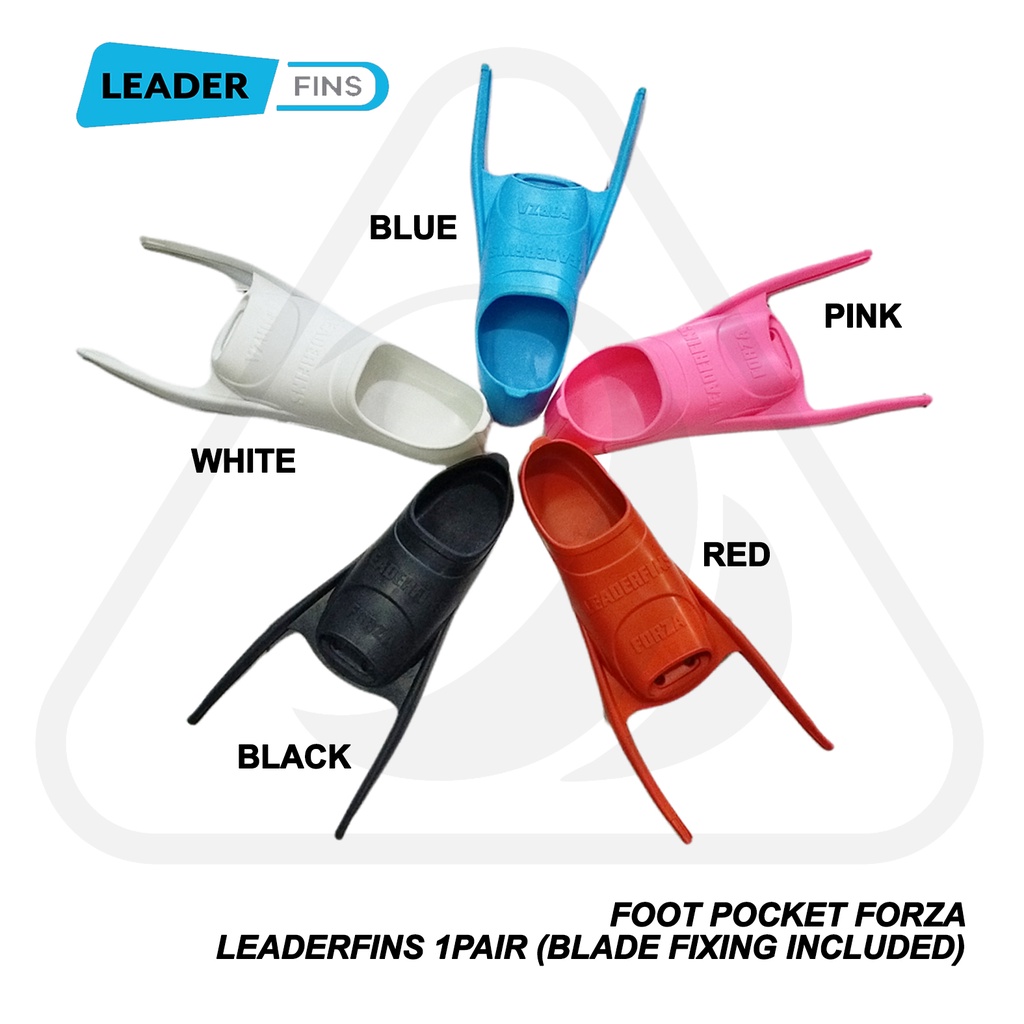 Foot Pocket Forza Long Fins Freedive Freediving Leaderfins (Pocket Only) 1 Pair