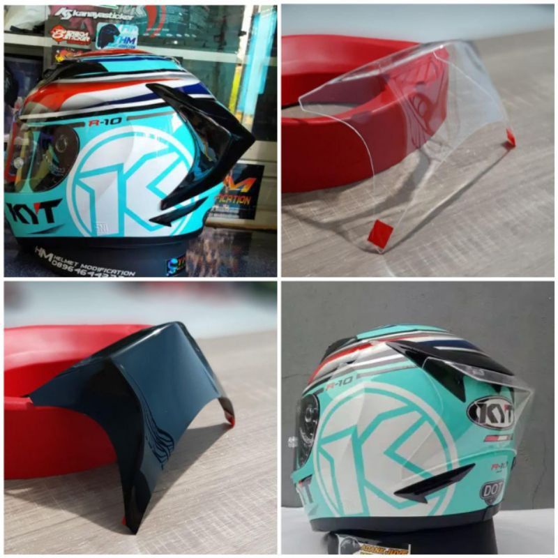 Spoiler helm  kyt R10 3D