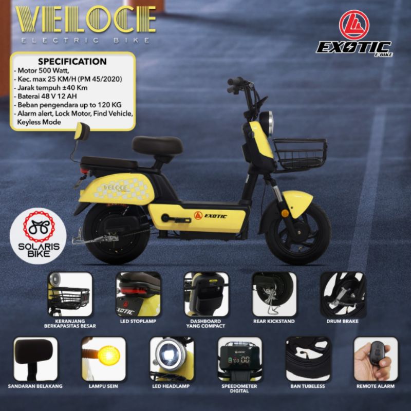 Sepeda listrik Exotic E-Bike Groza X4 Veloce 500 Watt