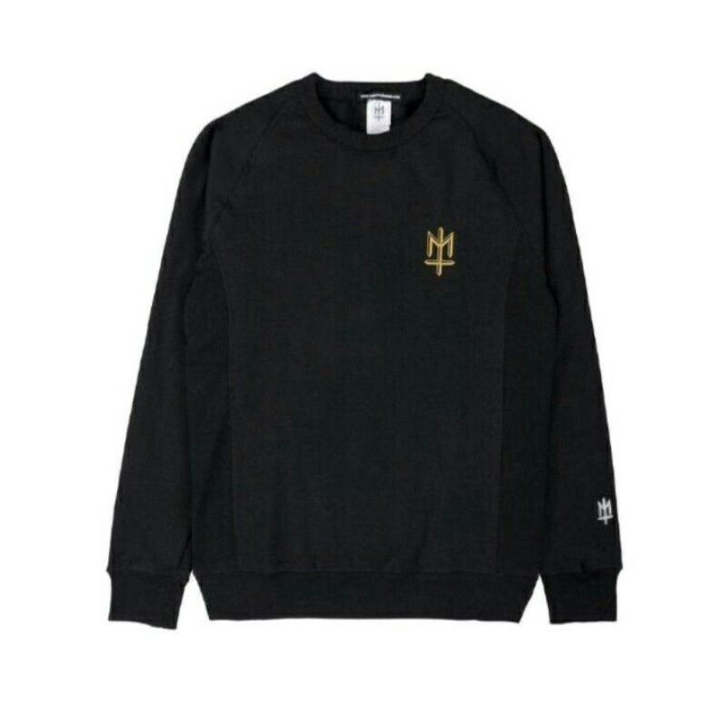 SWEATER CREWNECK MATERNAL HITAM CN013 BES SELLER