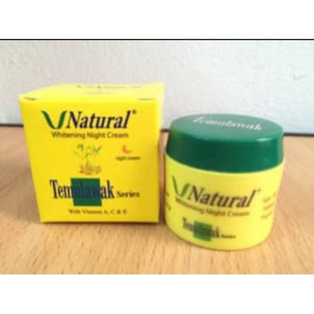 

V NATURAL NIGHT CREAM TEMULAWAK BPOM ORIGINAL MALAM