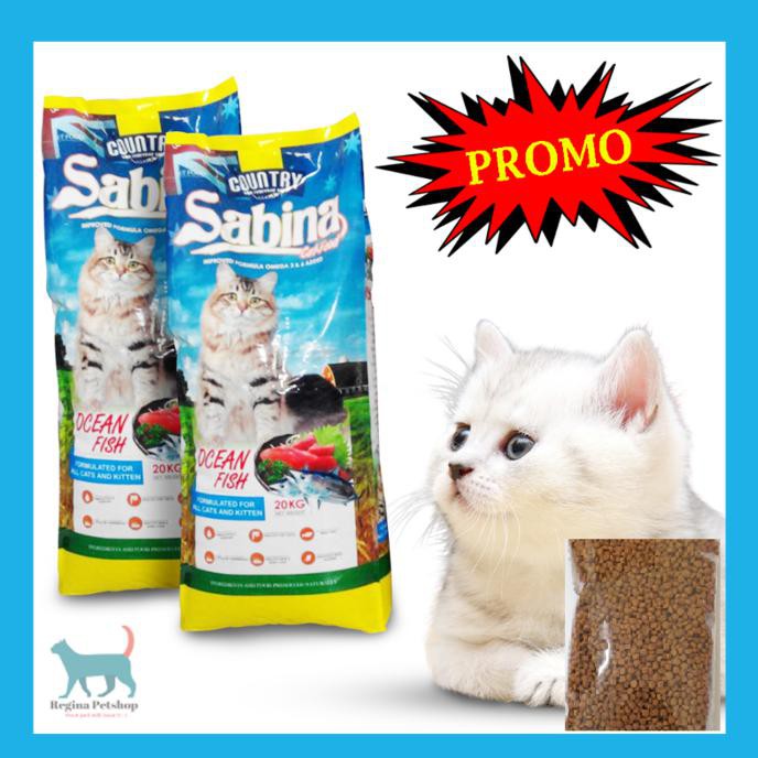 TURUN HARGA Makanan Kucing SABINA Cat Food OCEAN FISH PREMIUM 