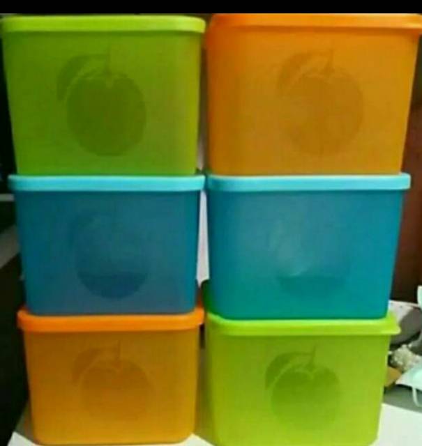Grosir 12 pcs toples sealware persegi uk M lemony pamelo 1000 ml toples serbaguna