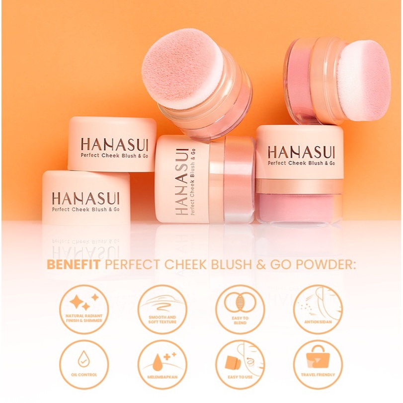 HANASUI PERFECT CHEEK BLUSH &amp; GO - BLUSH ON HANASUI