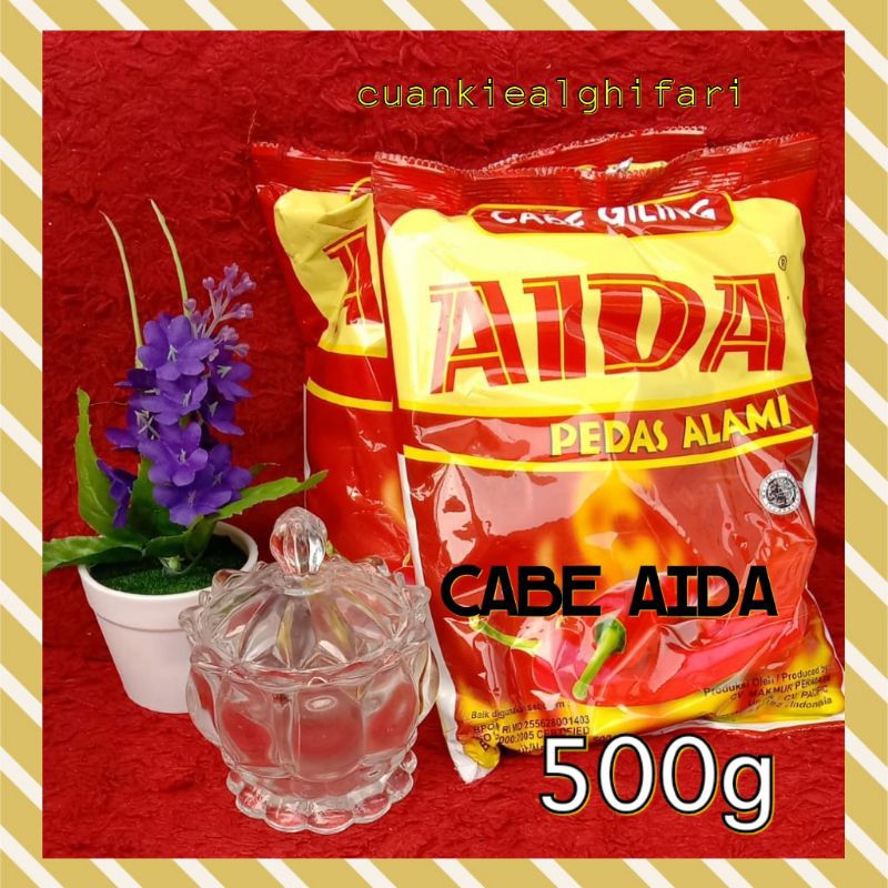 Cabe kering AIDA 500 gram ,,, di jamin pedassss,,,