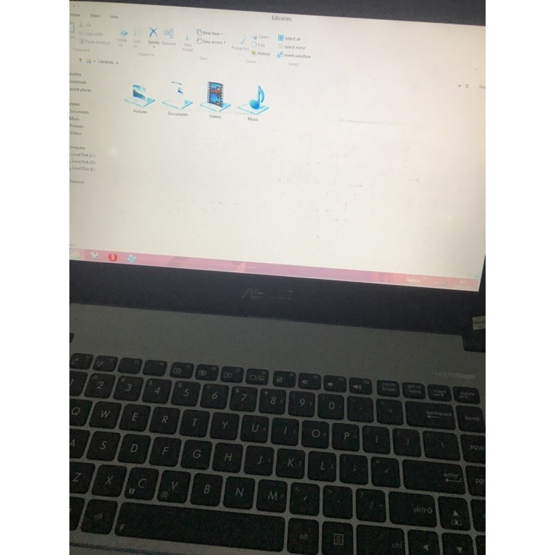 laptop asus x450c core i3 gen3 minus lcd whitesport/bintik putih sesuai foto